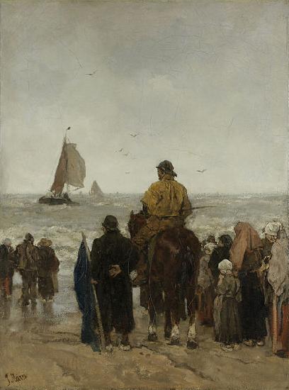 Jacob Maris Arrival of the Boats Germany oil painting art